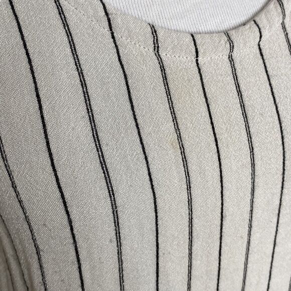 IRO Coleen Striped Tank Top White Black Size FR 38 = Medium Womens flawed - Picture 2 of 8